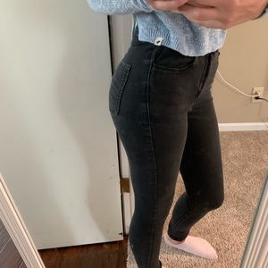 High Rise Black Skinny Jeans